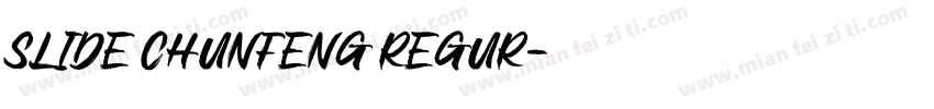 slide chunfeng Regur字体转换